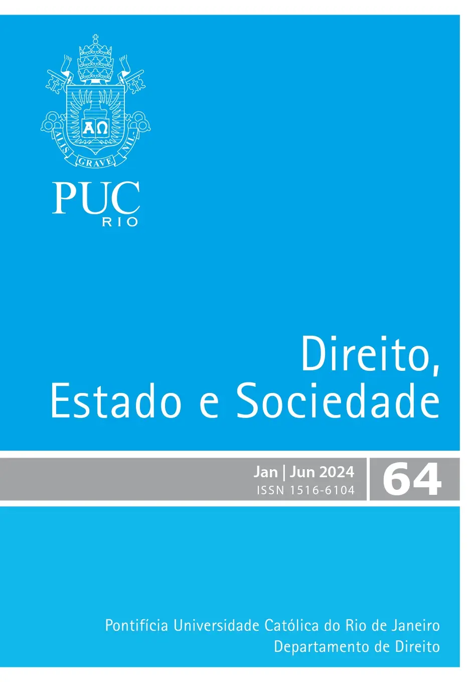 Capa da revista Direito, Estado e Sociedade.